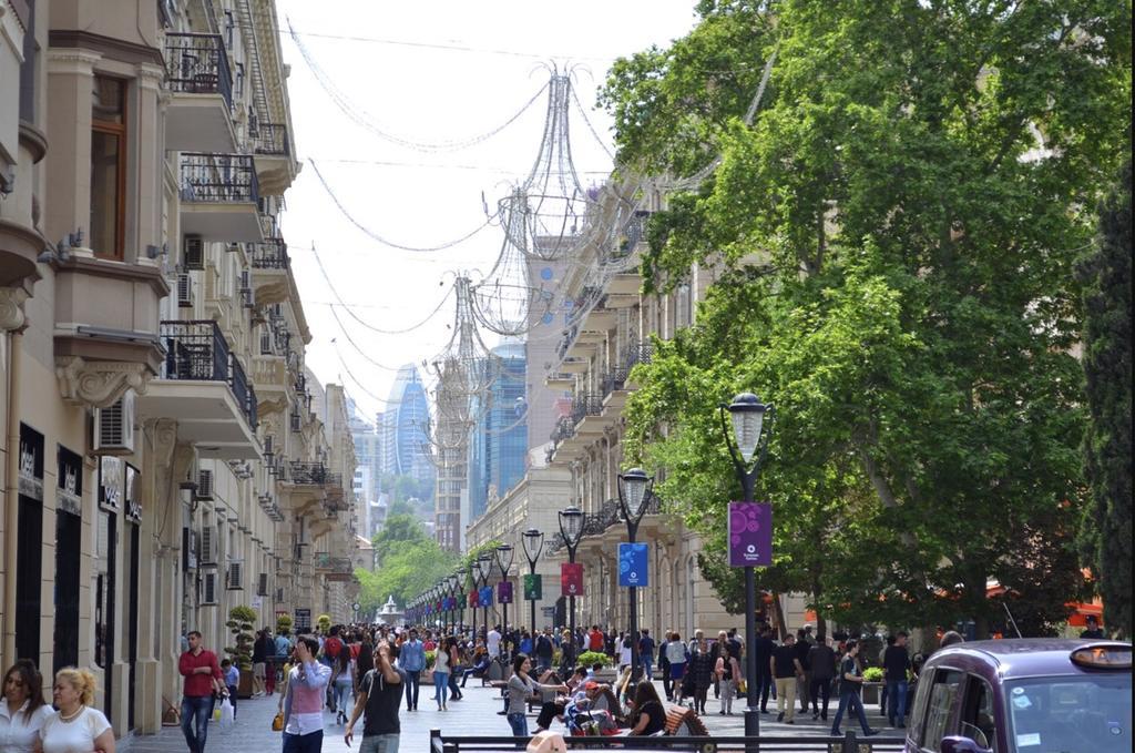 Check-In Apartment Near Fountain Square Vidadi Str Baku Eksteriør bilde
